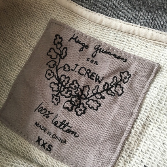 HUGO GUINNESS for J. CREW Gray EPIC Sweatshirt Top - Picture 5 of 7